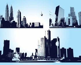 Skyscraper City Graphics design vector