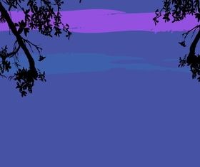 Night nature background vector