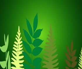 Plant with green background shiny vector