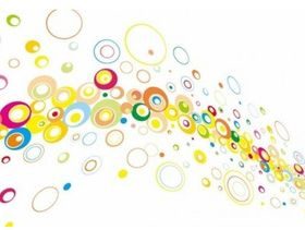 Colorful Circles Background Illustration vector