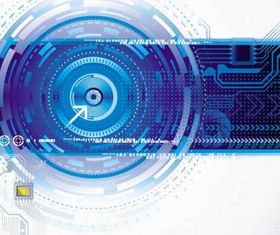 electronic technology background vector