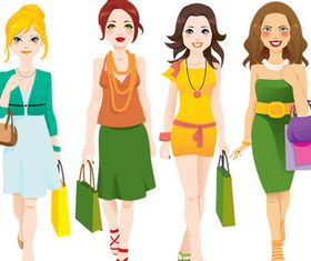 Women Set vector