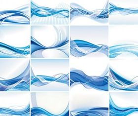 dynamic lines blue background vector