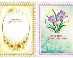 beautiful lace flowers vector