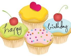 Lovely Little Birthday Cake vector