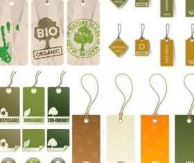 environmental tag creative vector