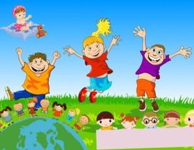 children theme vector