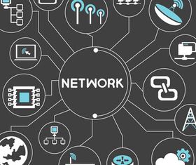 Network Backgrounds 5 design vector