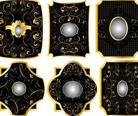 Golden Luxury Labels art vector