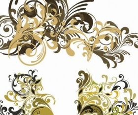 Floral Design Elements Vector vector