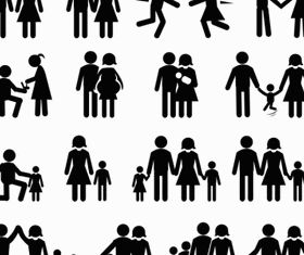 Love and family life vectors material