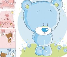 cute cartoon bear vector