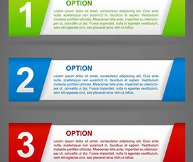 Color Step Banners vector