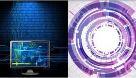 Shiny Technology Backgrounds 3 Illustration vector