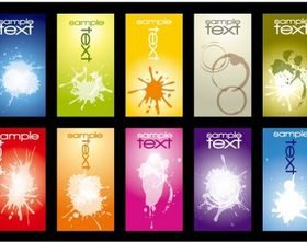 blot card template vector graphic