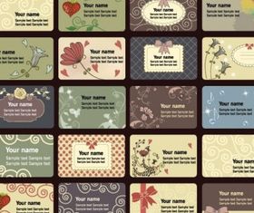 elegant business card template pattern design vector