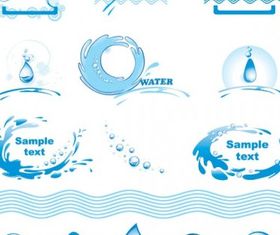 water theme logo graphics vector
