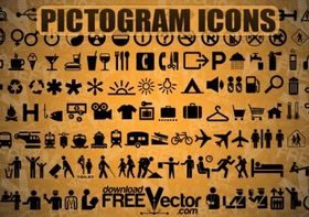 Free Pictogram Icons shiny vector