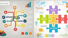 Shiny Infographics 3 vector