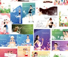 women and fashion pattern vector