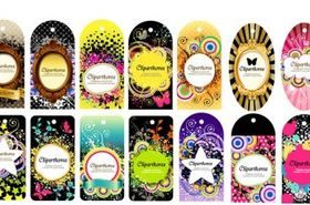 variety fashion label tag 14 vector