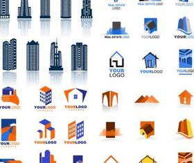 real estate logo template vector