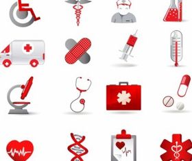 Health Care Icon Set vector graphics