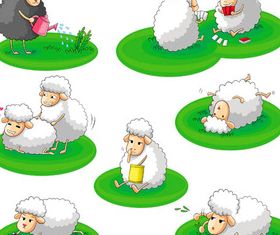 Funny Sheep vector