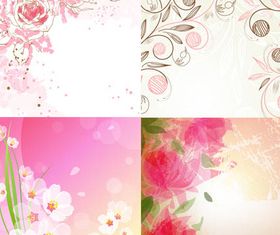 Stylish Floral Backgrounds vectors