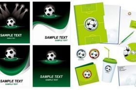 football theme vector