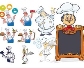 chef series creative vector