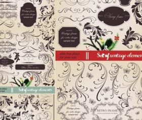 europeanstyle lace pattern 02 Illustration vector