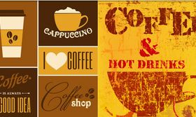 Coffee Backgrounds 3 vector graphic