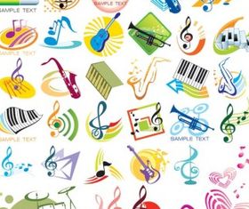 theme music vector design