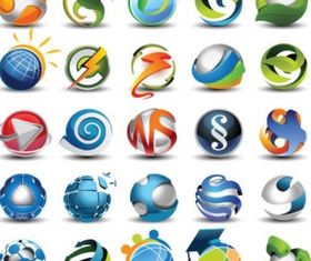 beautifully circular icon 01 design vectors