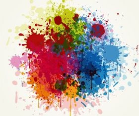 Grunge Colorful Splashing vector
