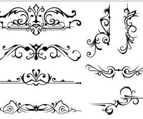 Ornament Borders Elements 12 Illustration vector