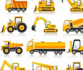 Construction Vehicles vector