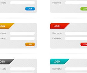 Colorful Web Forms vector
