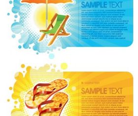 summer fashion card background vector