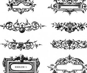 Floral Ornaments Pack 03 design vectors