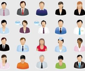 Business People Icon Set vector set