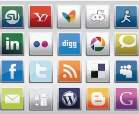 Free Social MediVector Icons vectors