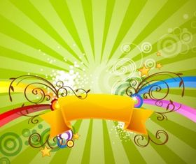 Green Floral Background vector