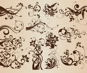 Floral Elements vector