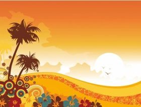 Tropical Background vector