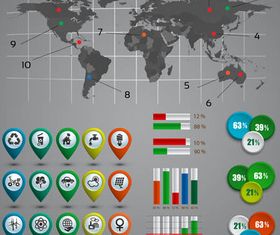 Infographic Different Elements vector