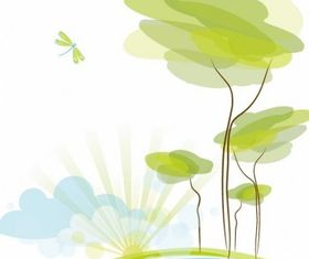 Abstract Nature Background Vector Illustration