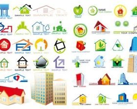 house graphics set vector