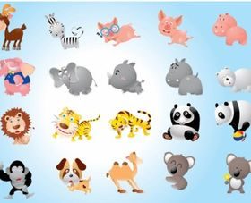 Animal Cartoons Pack vector
